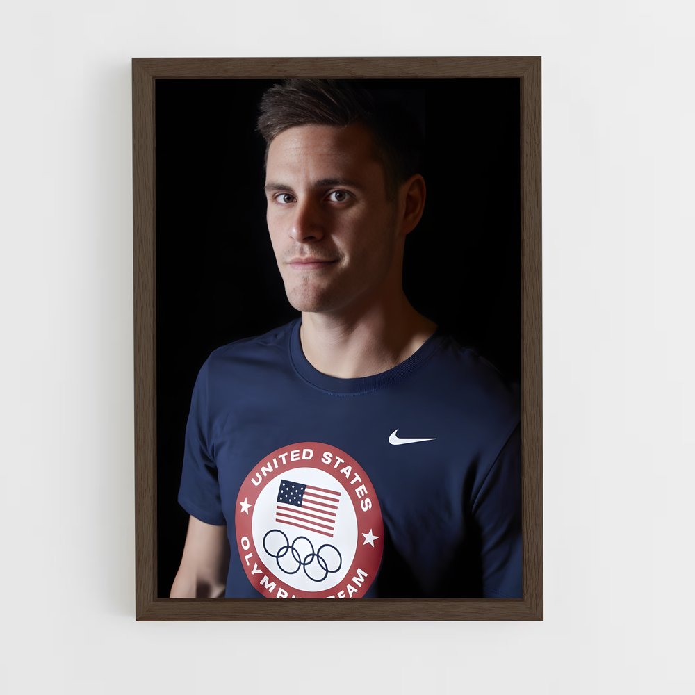 Poster David boudia – affiche Plongeon depuis une plateforme (vue 5)